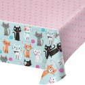 MANTEL DE PLASTICO 259 x 137 CM CATS PARTY