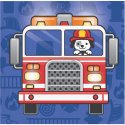 16 SERVILLETAS 25 CM FLAMING FIRE TRUCK