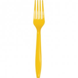 24 Tenedores Amarillo