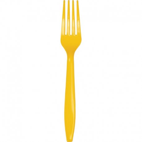 24 Tenedores Amarillo