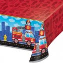 MANTEL DE PLASTICO 259 x 137 CM FLAMING FIRE TRUCK