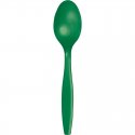 24 CUCHARAS PLASTICO PREMIUM EMERALD GREEN