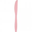 24 CUCHILLOS PLASTICO PREMIUM CLASSIC PINK