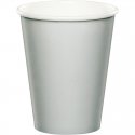 8 VASOS DE PAPEL 250 ML SHIMMERING SILVER