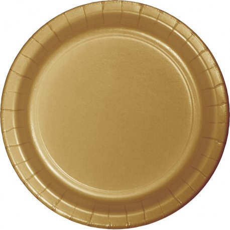 8 Platos 18 cm Oro