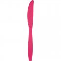 24 CUCHILLOS PLASTICO PREMIUM HOT MAGENTA