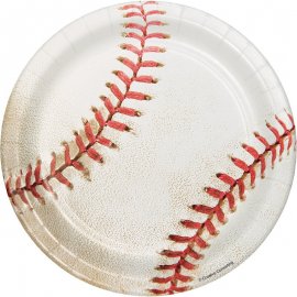 8 Platos 18 cm Sports Fanatic Baseball