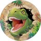 8 Platos 23 cm Dino Blast