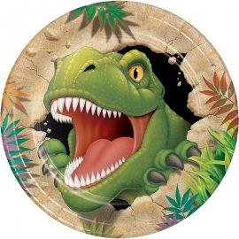 8 Platos 23 cm Dino Blast