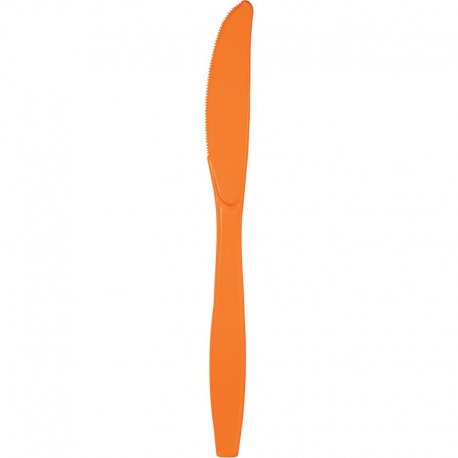 24 Cuchillos Naranja