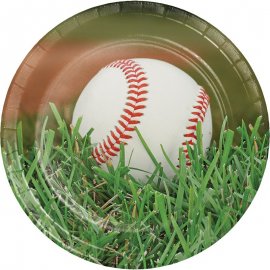 8 Platos 23 cm Sports Fanatic Baseball