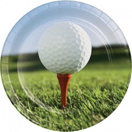 8 Platos 23 cm Sports Fanatic Golf