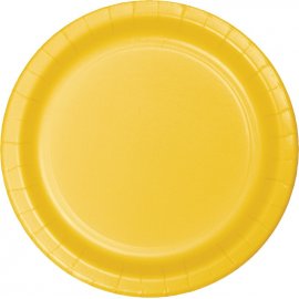 8 Platos 23 cm Amarillo