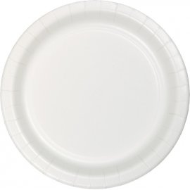 8 Platos 23 cm Blanco