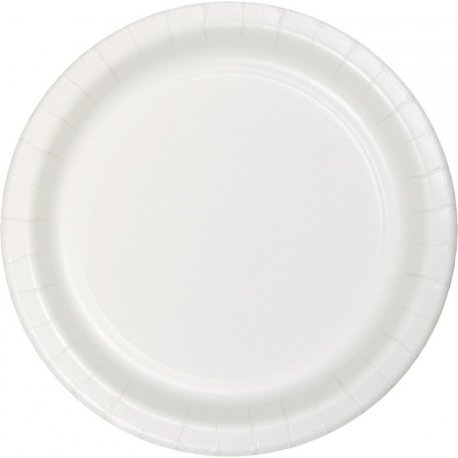 8 Platos 23 cm Blanco