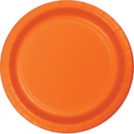 8 Platos 23 cm Naranja