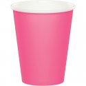 8 VASOS DE PAPEL 266 ML CANDY PINK