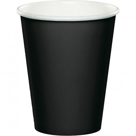 8 Vasos 0,266 L. Negro