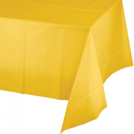 Mantel de Plástico 274 X 137 cm Amarillo