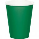8 VASOS DE PAPEL 250 ML EMERALD GREEN