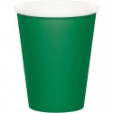 8 VASOS DE PAPEL 266 ML EMERALD GREEN