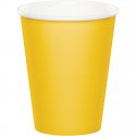 8 VASOS DE PAPEL 266 ML SCHOOL BUS YELLOW