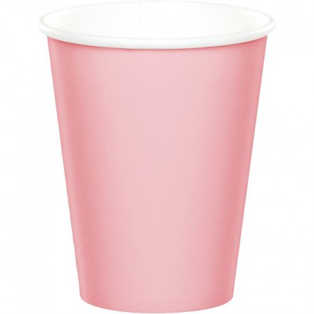 8 Vasos 0,266 L. Rosa Pastel