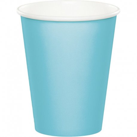 8 Vasos 0,266 L. Azul Pastel