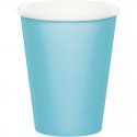 8 VASOS DE PAPEL 266 ML PASTEL BLUE