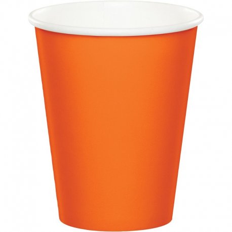 8 Vasos 0,266 L. Naranja