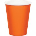 8 VASOS DE PAPEL 250 ML SUNKISSED ORANGE
