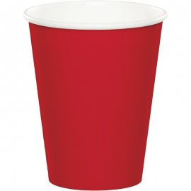 8 Vasos 0,266 L. Rojo