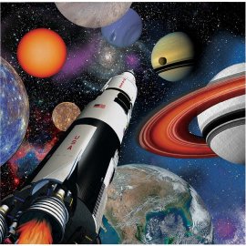 16 Servilletas 25 cm Space Blast