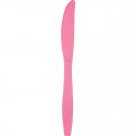 24 CUCHILLOS PLASTICO PREMIUM CANDY PINK