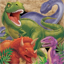 16 Servilletas 33 cm Dino Blast