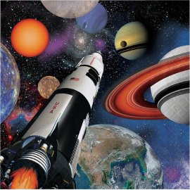 16 Servilletas 33 cm Space Blast