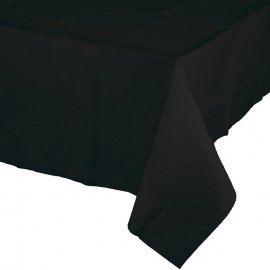 Mantel De Papel Negro 274 X 137 cm
