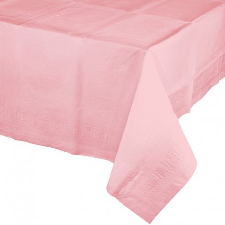 Mantel De Papel Rosa Pastel 274 X 137 cm