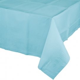 Mantel De Papel Azul Pastel 274 X 137 cm