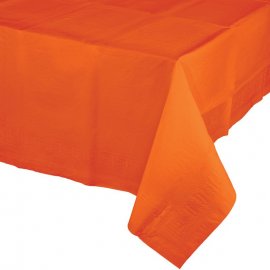 Mantel De Papel Naranja 274 X 137 cm
