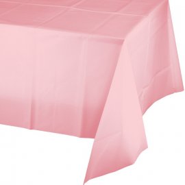 Mantel de Plástico 274 X 137 cm Rosa Pastel