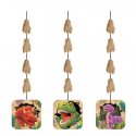 3 DECORACIONES COLGANTES 91 CM JURASIC DINO