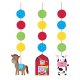 3 Decoraciones Colgantes 91 cm Farmhouse Fun