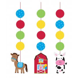 3 Decoraciones Colgantes 91 cm Farmhouse Fun