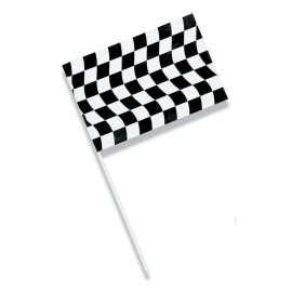 Bandera Plástico Negro & Blanco 24 X 15 cm