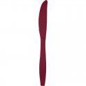 24 CUCHILLOS PLASTICO PREMIUM BURGUNDY