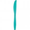 24 CUCHILLOS PLASTICO PREMIUM TEAL LAGOON