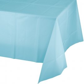 Mantel De Plástico 274 X 137 cm Azul Pastel