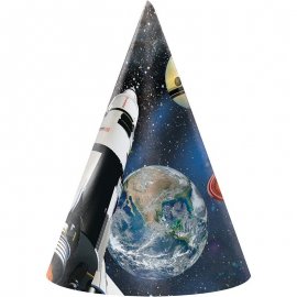 8 Gorros Cono Space Blast