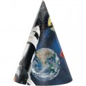 8 GORROS CONO ASTRONAUTA